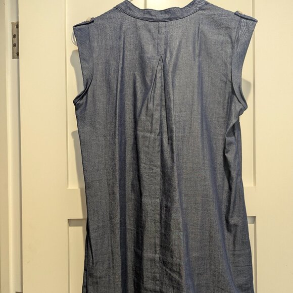 Sunhee Moon chambray long tunic topc - Picture 4 of 4